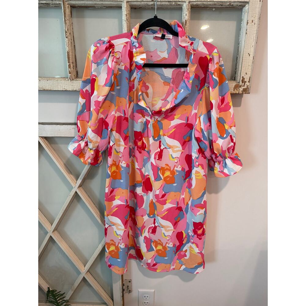Michelle McDowell size medium colorful dress